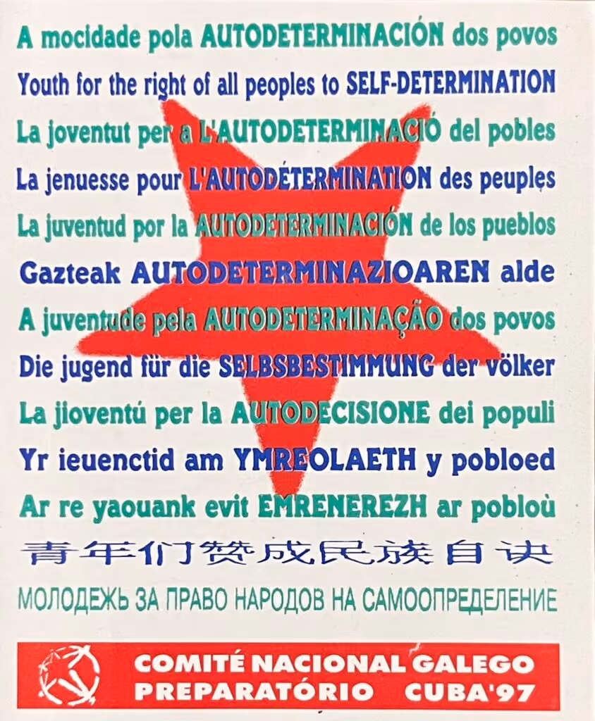 14. Weltfestspiele - Havanna 1997 - Galizische Delegation