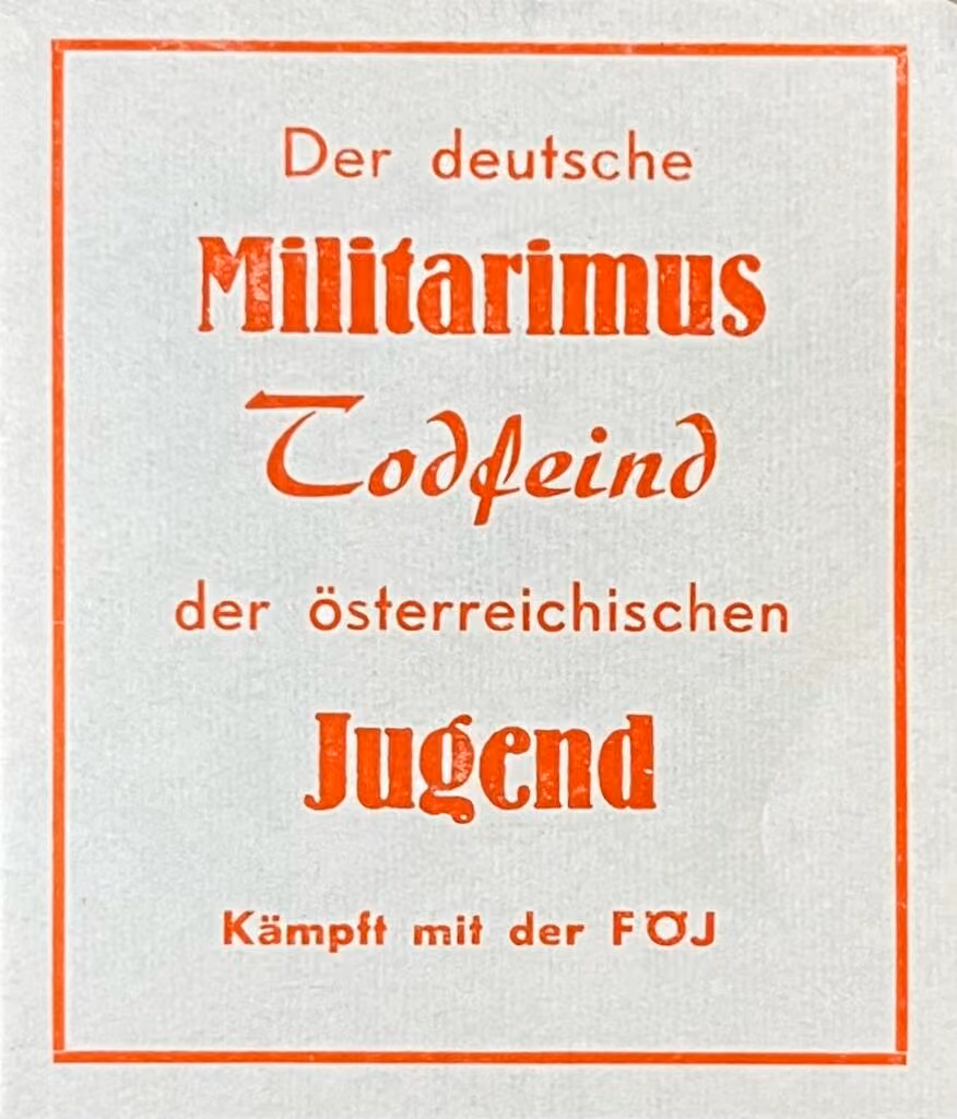 Der deutsche Militarismus - Todfeind der österreichischen Jugend