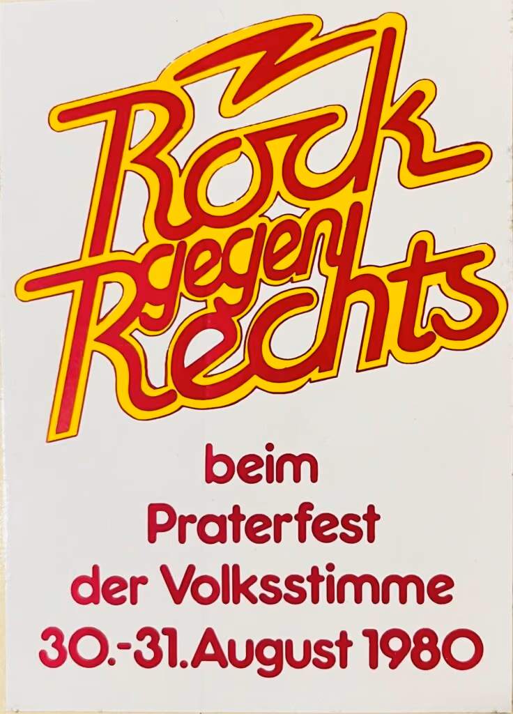 KPÖ - Rock gegen Rechts beim Praterfest der Volksstimme 30.-31.August 1980