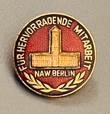 Nationales Aufbauwerk Berlin - Für hervorragende Mitarbeit