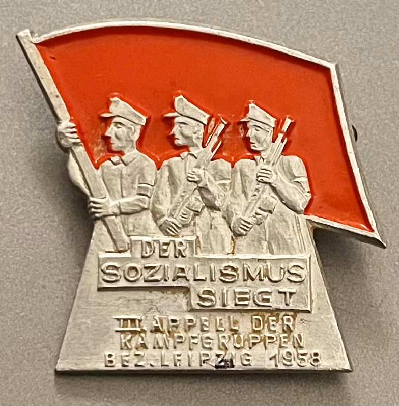 Der Sozialismus siegt - III. Appell der Kampfgruppen Bez. Leipzig 1958
