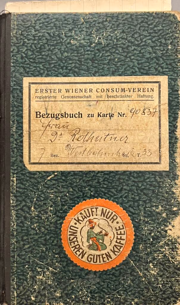 Erster Wiener Consum-Verein - Bezugsbuch