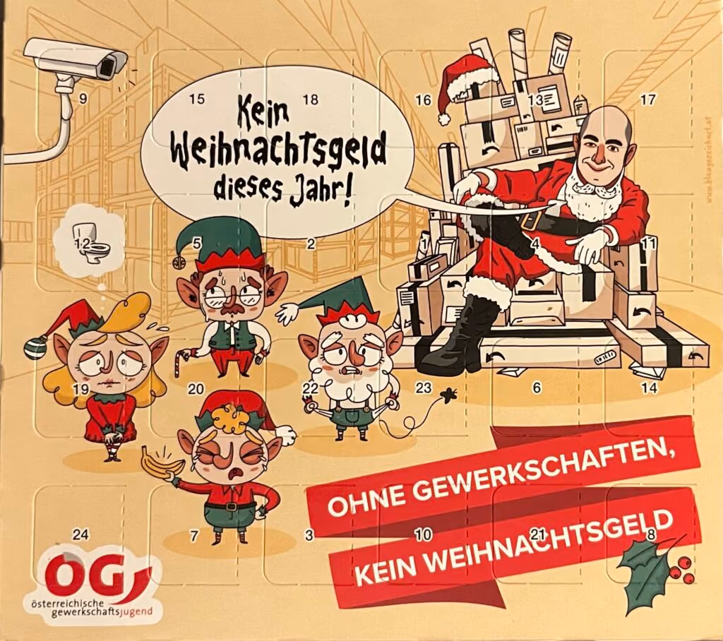 ÖGJ - Kein Weihnachtsgeld dieses Jahr - Ohne Gewerkschaften, kein Weihnachtsgeld