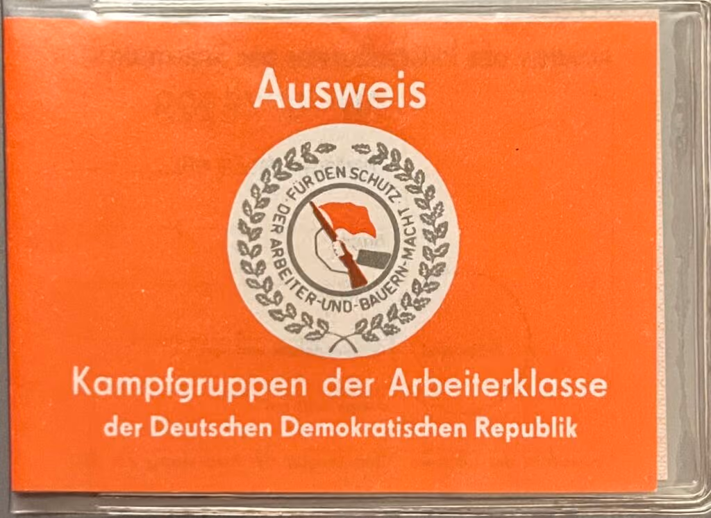 Ausweis - Kampfgruppen der Arbeiterklasse der Deutschen Demokratischen Republik