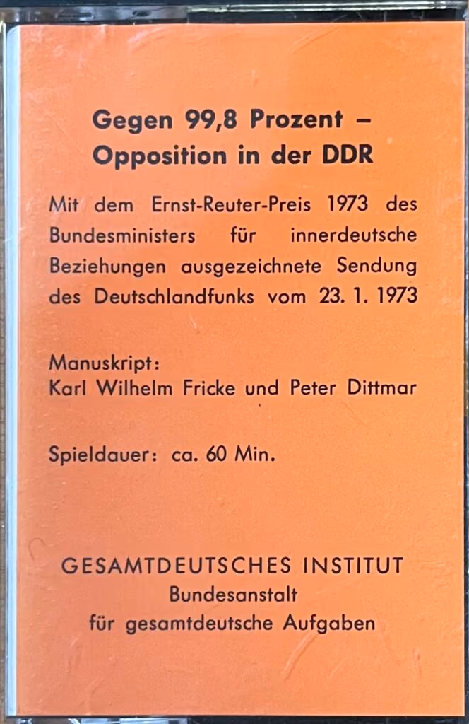 Gegen 99,8 Prozent - Opposition in der DDR
