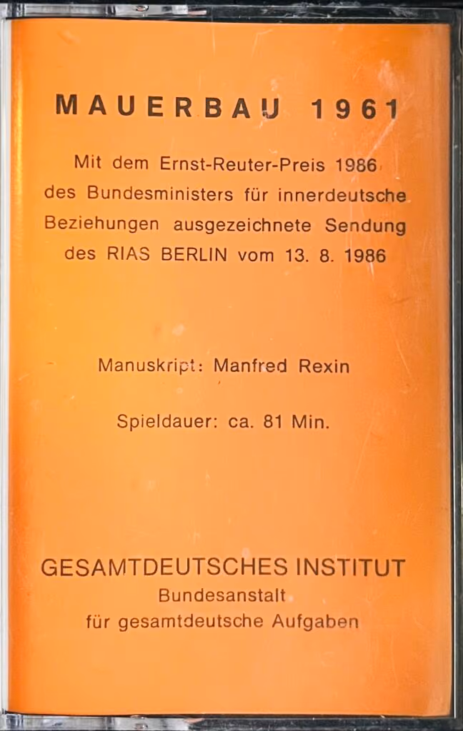 Mauerbau 1961