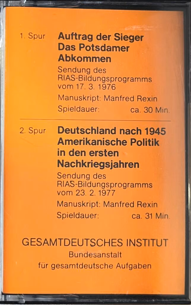 Auftrag der Sieger - Das Potsdamer Abkommen / Deutschland nach 1945 - Amerikanische Politik in den ersten Nachkriegsjahren