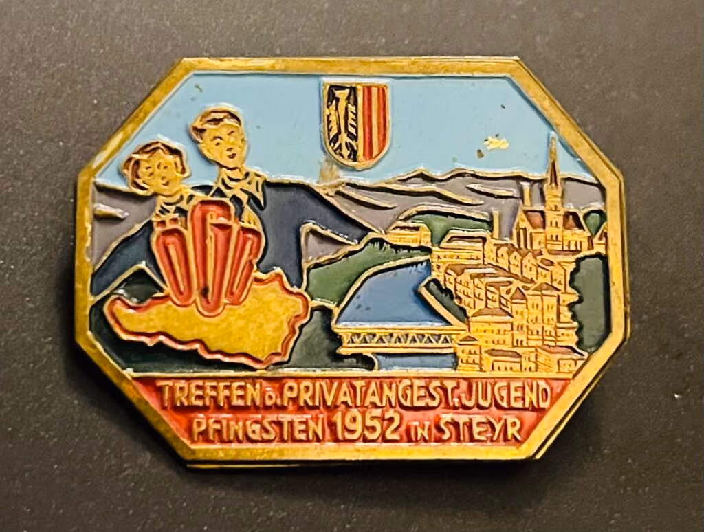 ÖGB - Treffen der Privatangestelltenjugend - Pfingsten 1952 in Steyr