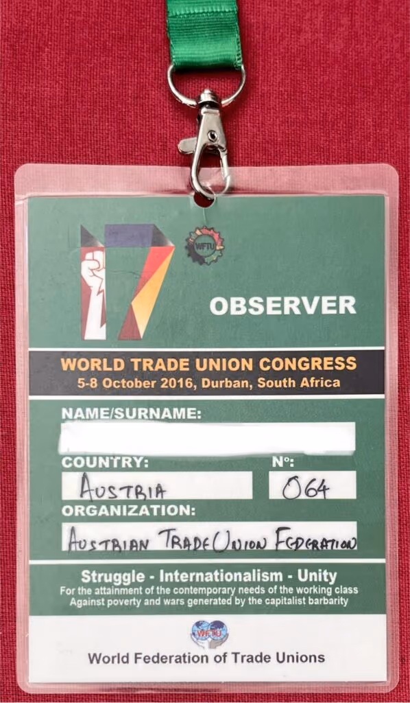 17. WGB Weltkongress - Durban/Südafrika 5.-8.10.2016