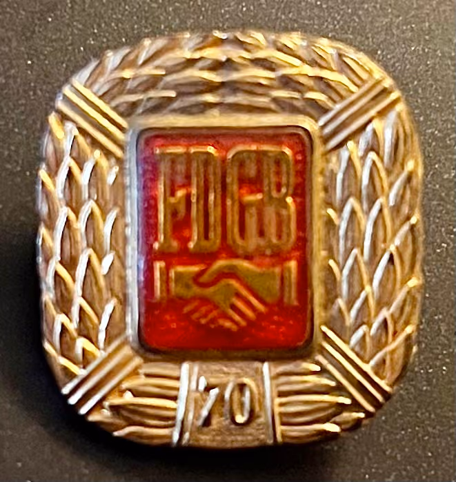 FDGB - 70 Jahre Mitgliedschaft