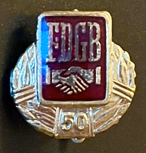 FDGB - 50 Jahre Mitgliedschaft