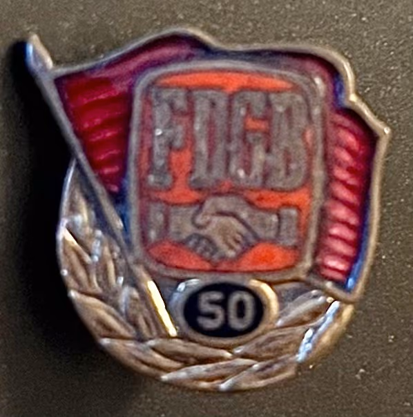 FDGB - 50 Jahre Mitgliedschaft