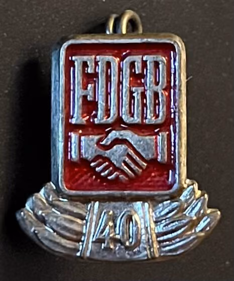 FDGB - 40 Jahre Mitgliedschaft