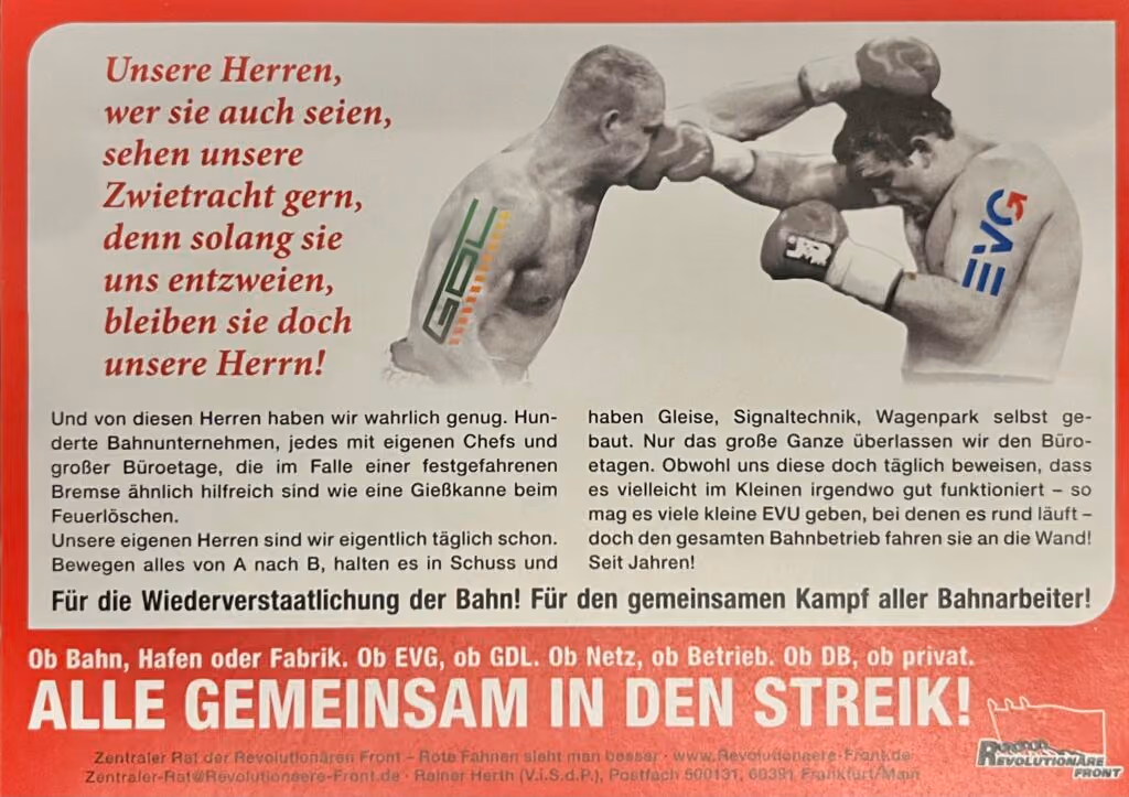 Alle gemeinsam in den Streik