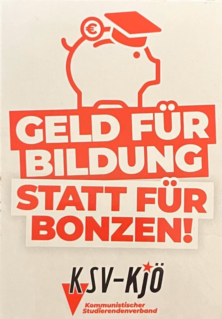 Geld für Bildung statt für Bonzen!