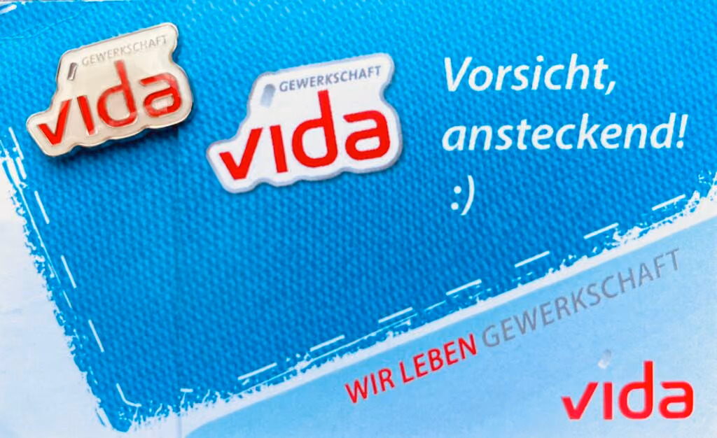 Gewerkschaft Vida - Vorsicht ansteckend!