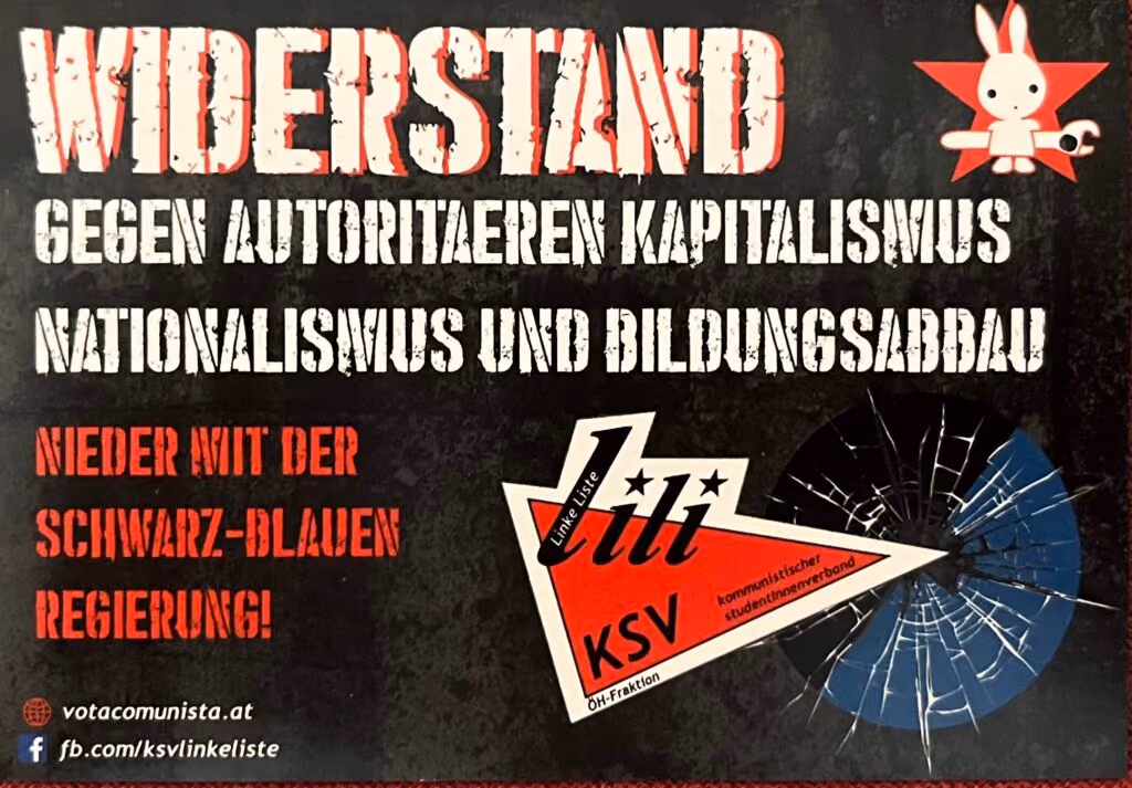 KSV-Linke Liste - Widerstand gegen autoritären Kapitalismus, Nationalismus und Bildungsabbau