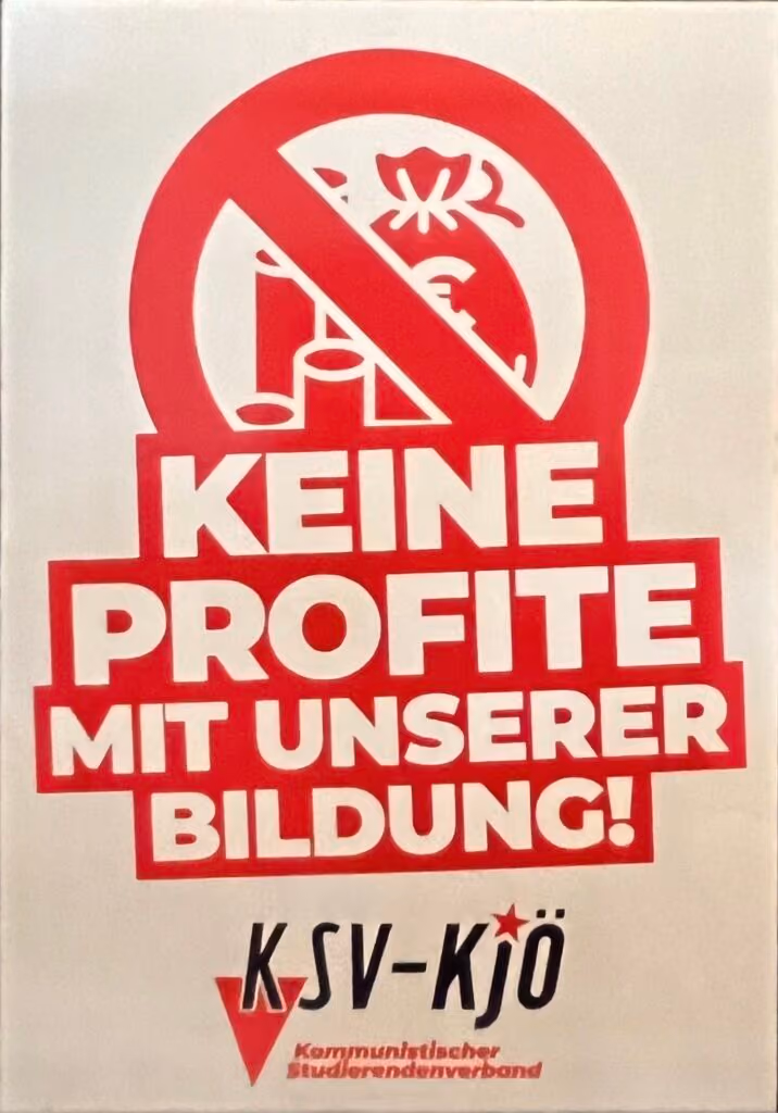 KSV-KJÖ - Keine Profite mit unserer Bildung!