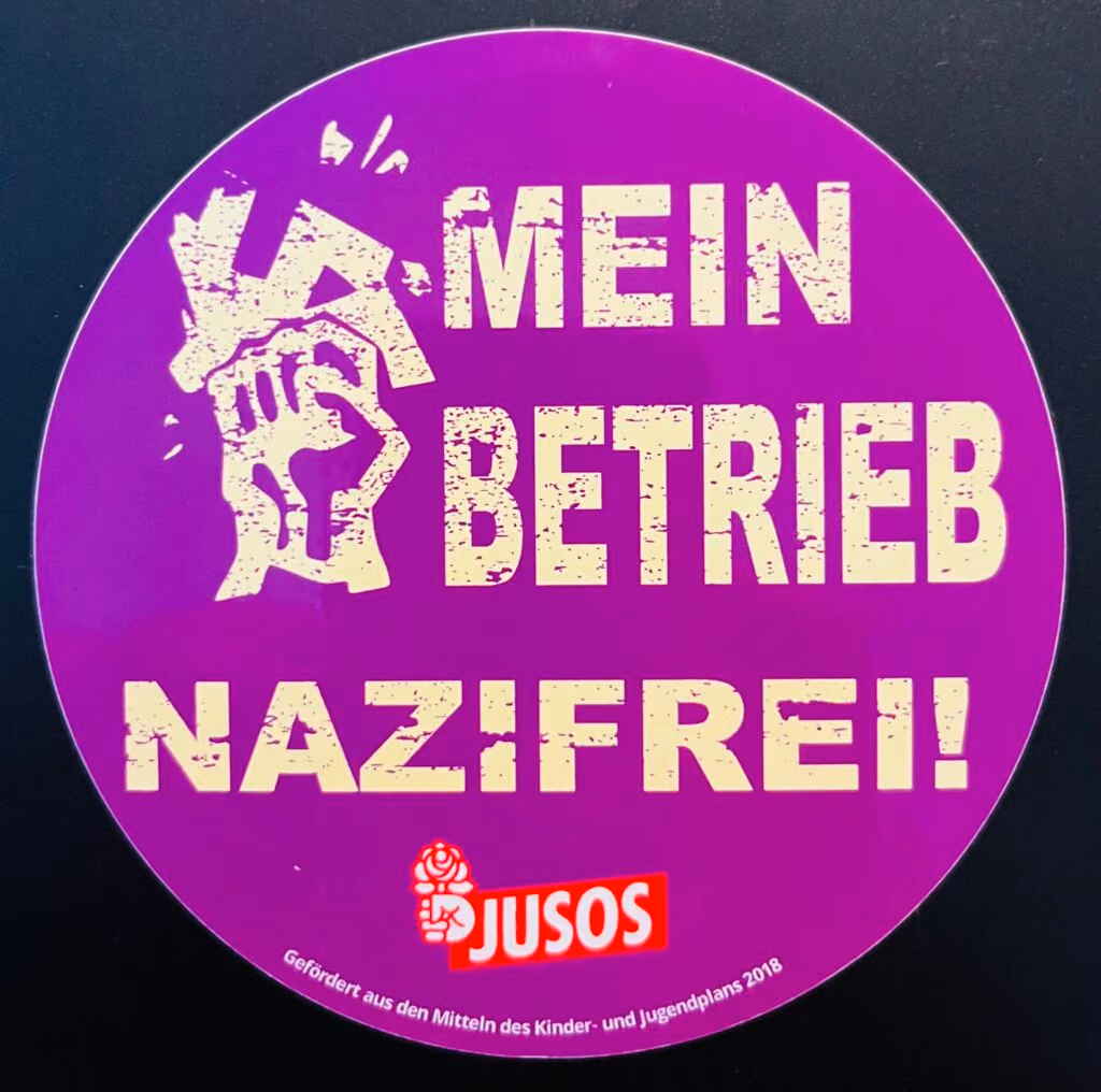 JUSOS - Mein Betrieb - Nazifrei!