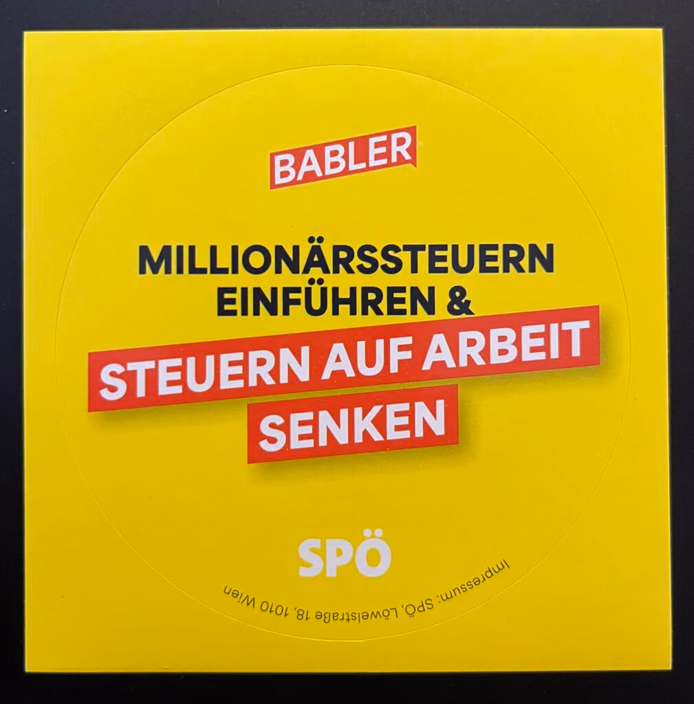 SPÖ-Babler - Millionärssteuern einführen & Steuern auf Arbeit senken