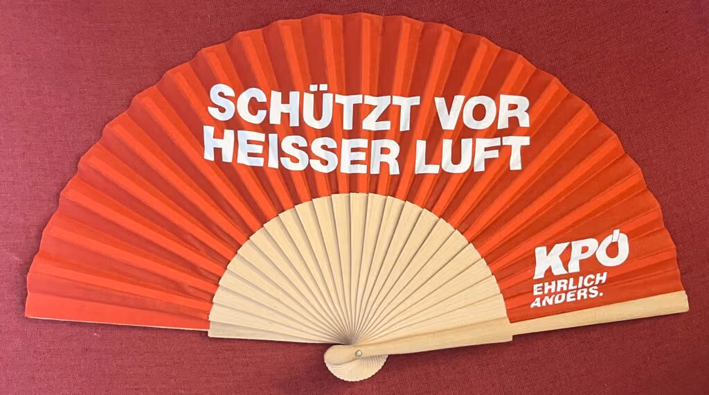 Schützt vor heißer Luft - KPÖ ehrlich anders