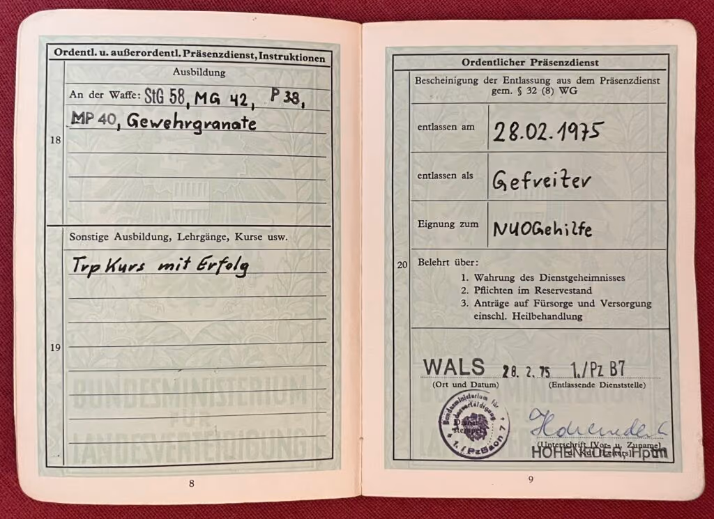 Wehrdienstbuch