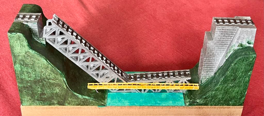 Gesprengte Brücke über die Neretva