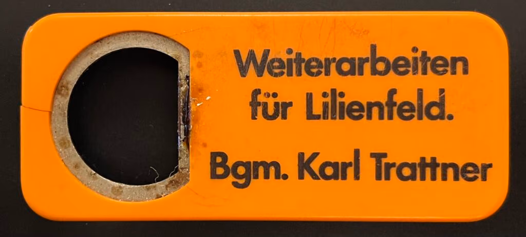Weiterarbeiten für Lilienfeld - Bgm. Karl Trattner