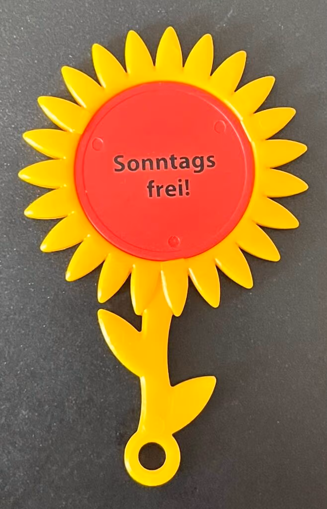 Sonntags frei!