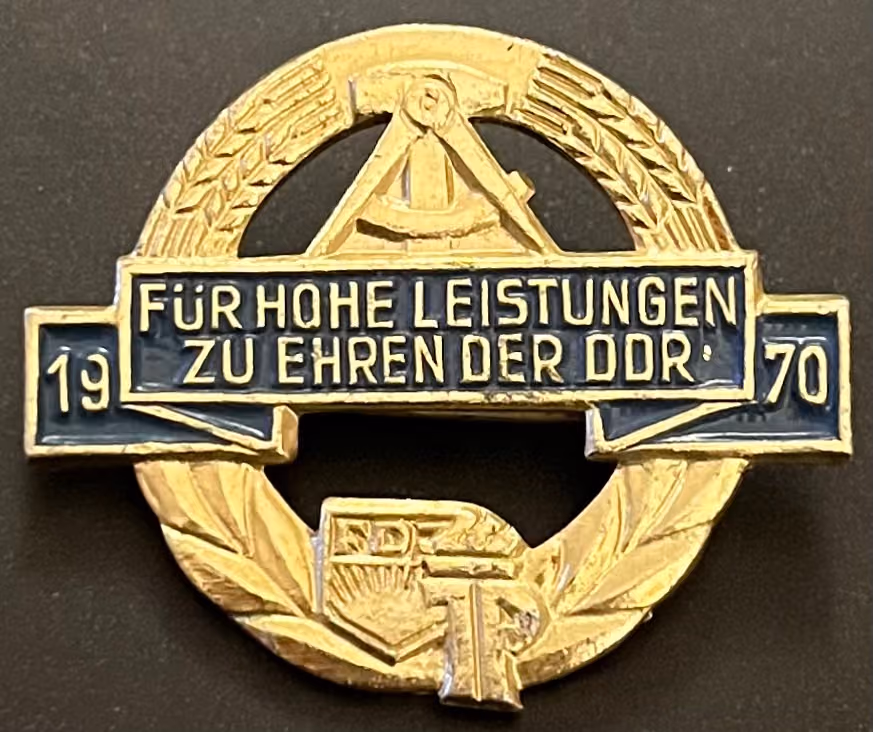 FDJ - Für hohe Leistungen zu Ehren der DDR 1970