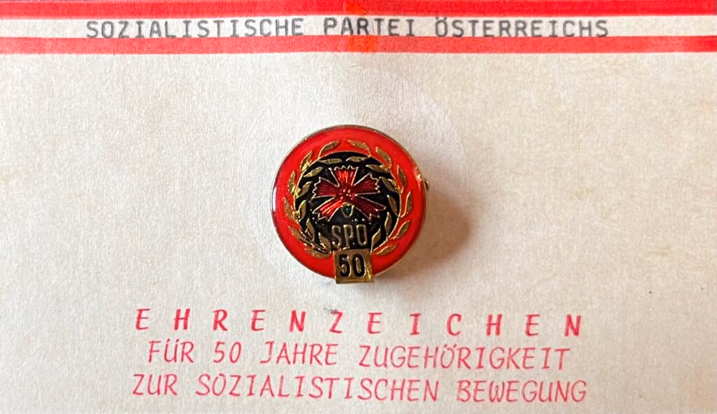 SPÖ - 50 Jahre Mitgliedschaft