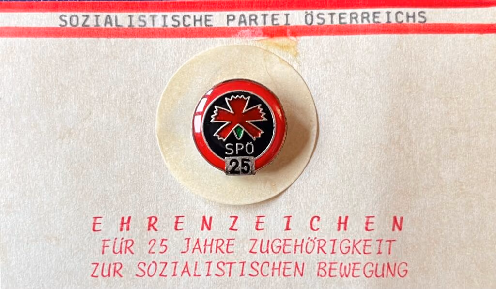 SPÖ - 25 Jahre Mitgliedschaft