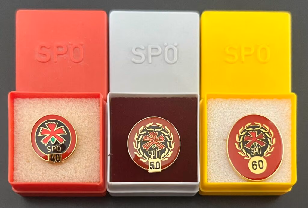 SPÖ - 40, 50 und 60 Jahre Mitgliedschaft von Erich Fröschl