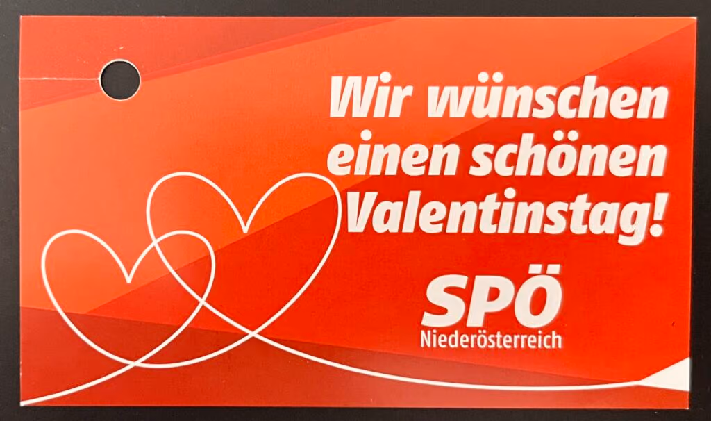 SPÖ-Niederösterreich - Wir wünschen einen schönen Valentinstag!