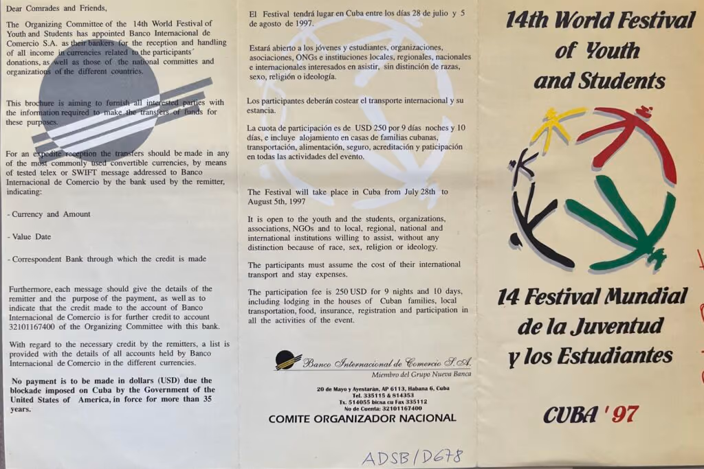 14. Weltfestspiele - Havanna 1997