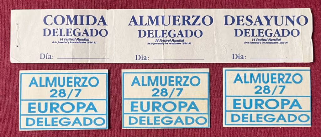 14. Weltfestspiele - Havanna 1997 - Verpflegung