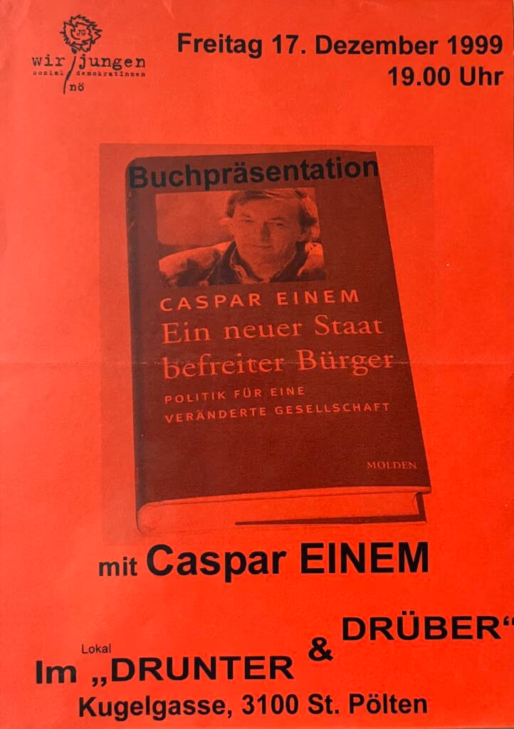 Buchpräsentation mit Caspar Einem