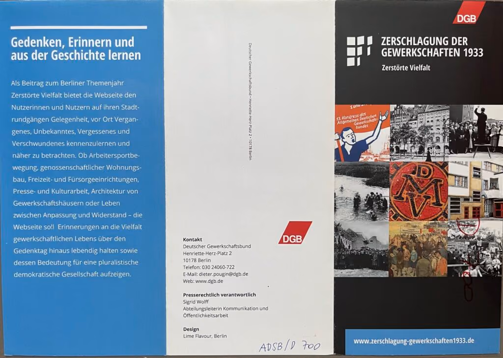 Zerschlagung der Gewerkschaften 1933