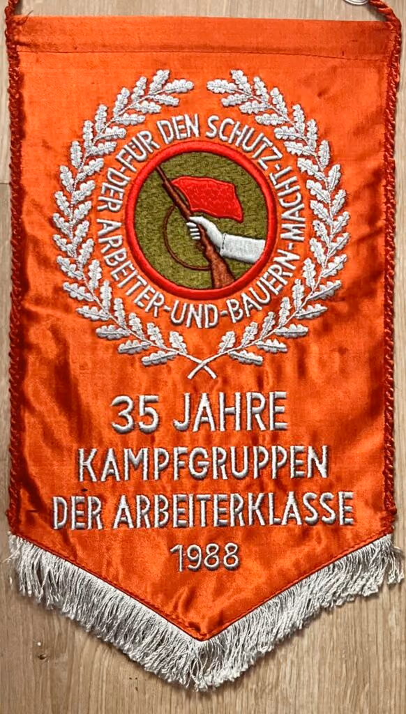 35 Jahre Kampfgruppen der Arbeiterklasse 1988 - Teilnehmer am Kampfappell in der Hauptstadt der DDR Berlin