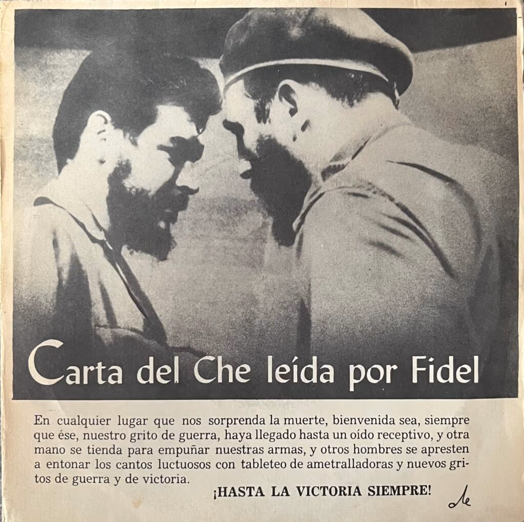 Carta del Che leida por Fidel