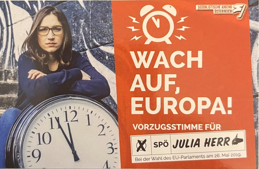 SJÖ - Wach auf, Europa! Vorzugsstimme für Julia Herr