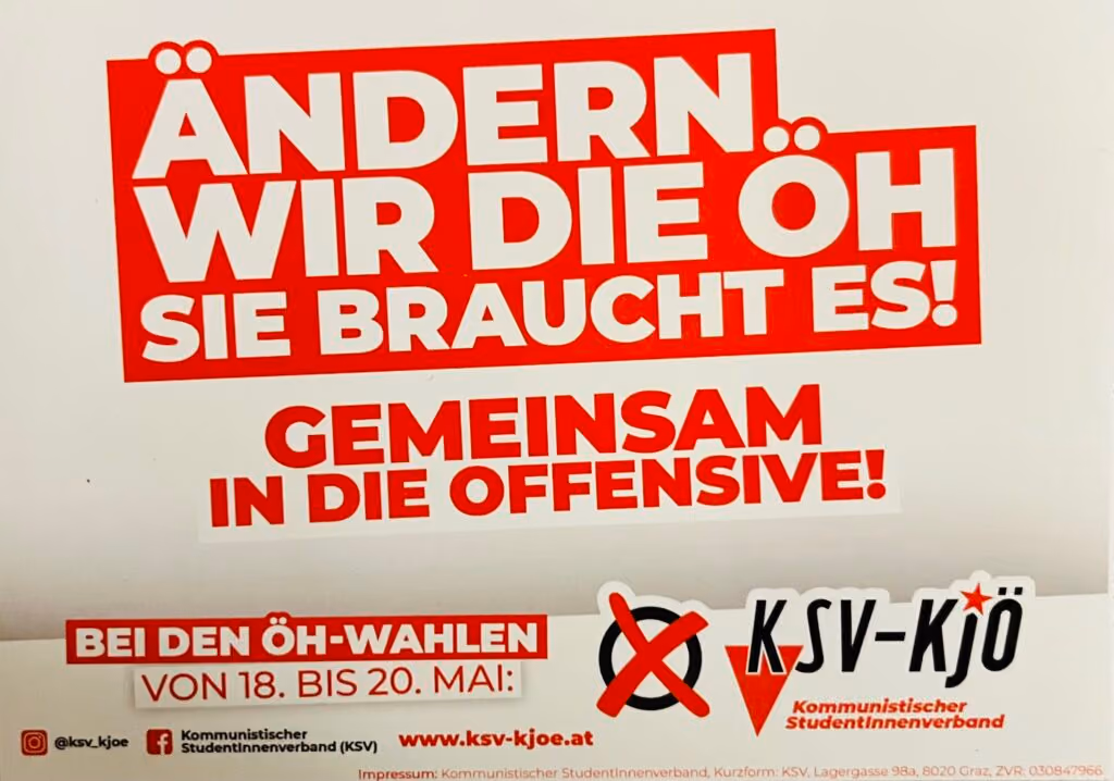 KSV-KJÖ - Ändern wir die ÖH, sie braucht es!