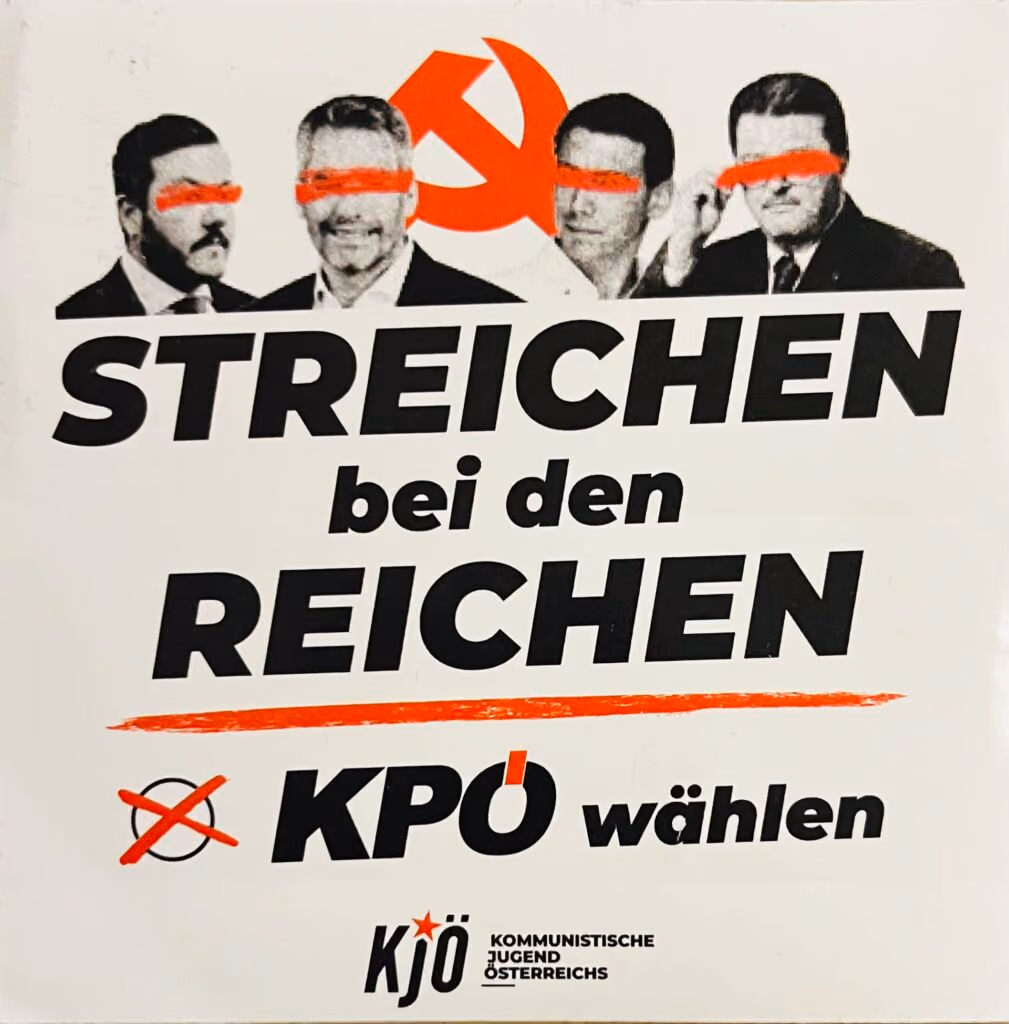 Streichen bei den Reichen - KPÖ wählen