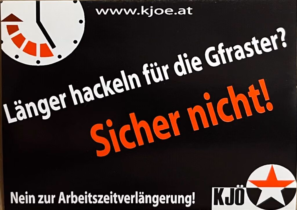 KJÖ - Länger hackeln für die Gfraster? Sicher nicht!