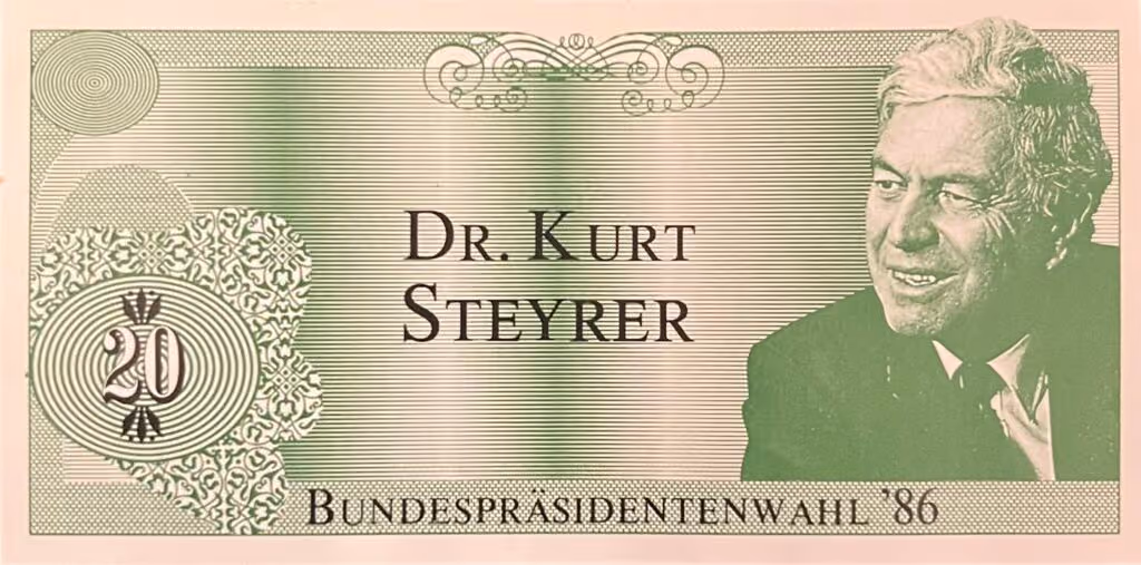 Dr. Kurt Steyrer – Bundespräsidentenwahl ´86