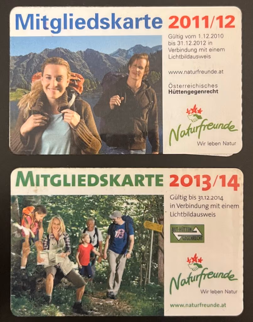 Naturfreunde - Mitgliedskarte