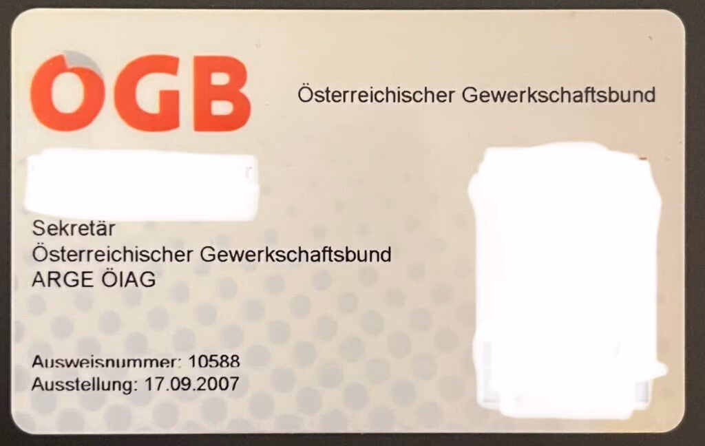 ÖGB - Mitarbeiterausweis
