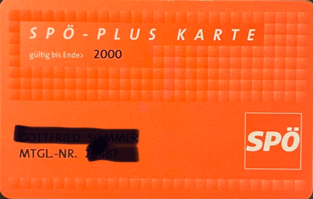 SPÖ-Plus Karte