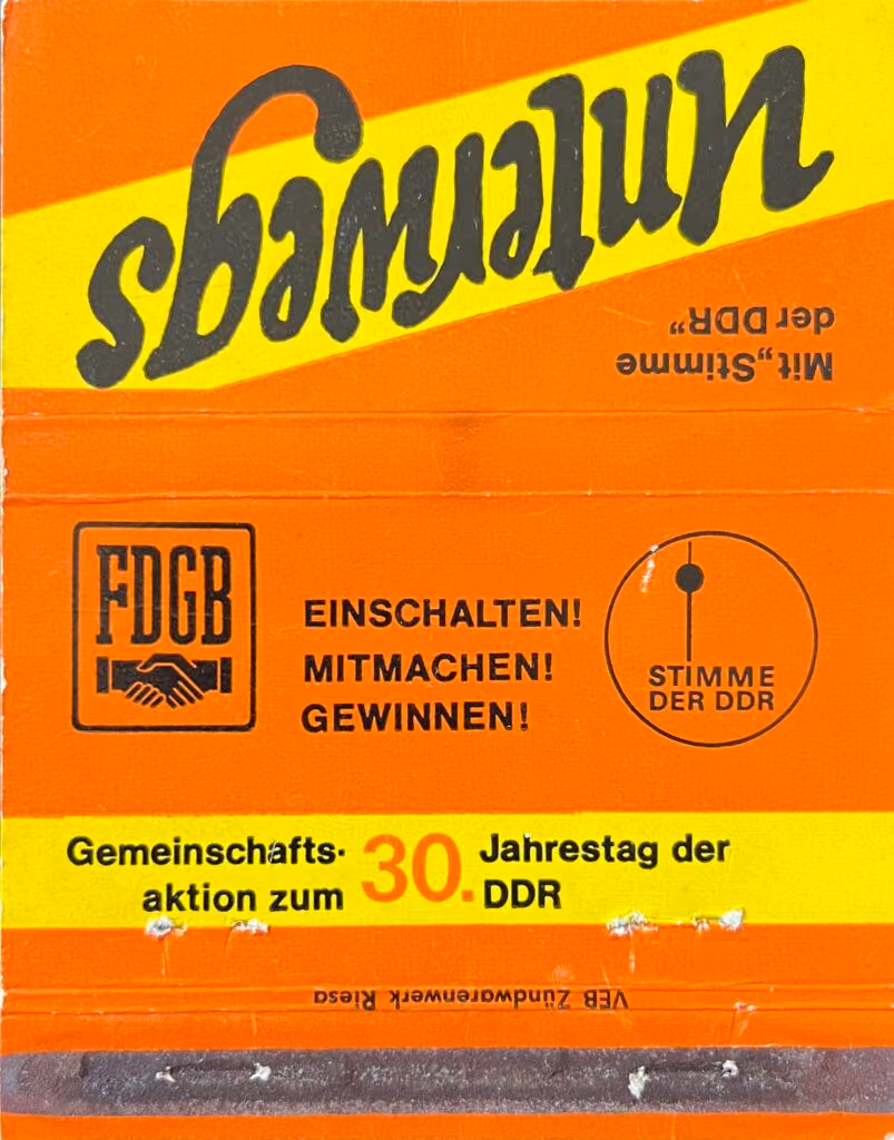 Mit "Stimme der DDR" unterwegs - FDGB - Stimme der DDR - Gemeinschaftsaktion zum 30. Jahrestag der DDR
