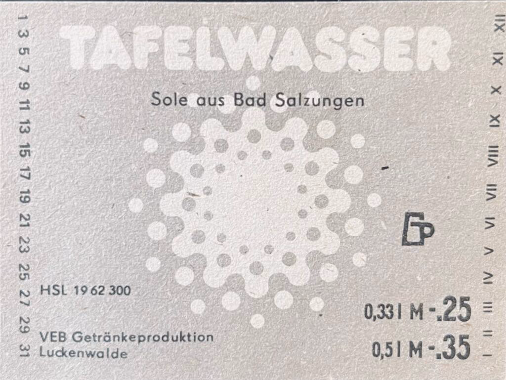 Tafelwasser - Sole aus Bad Salzungen